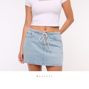 Abercrombie & Fitch Light Blue Denim Skirt